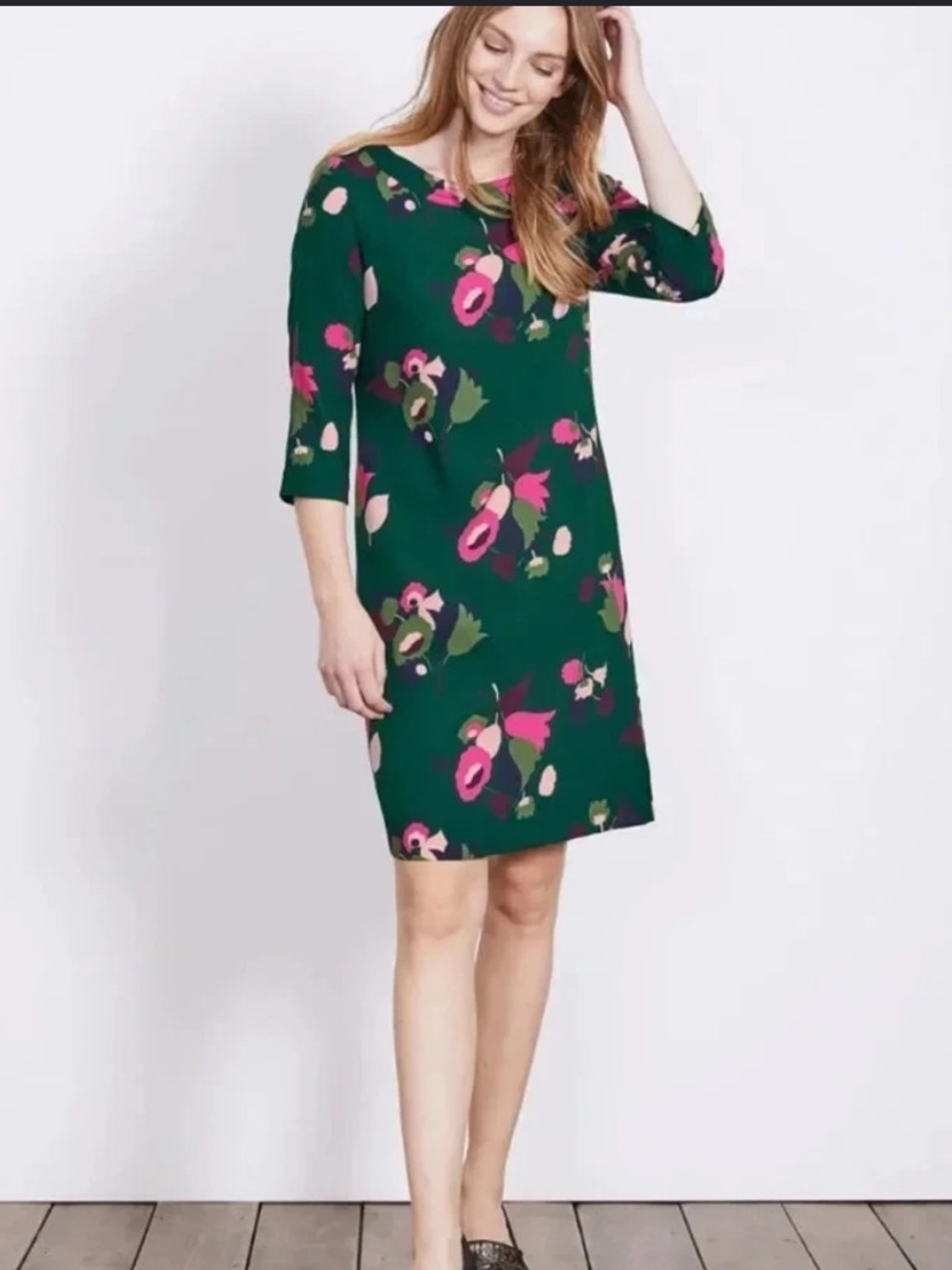 Boden Alda Heathland Posy Shift Dress